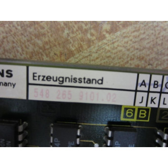 Siemens 6FX1-126-5AA01 Circuit Board 6FX11265AA01 - Used
