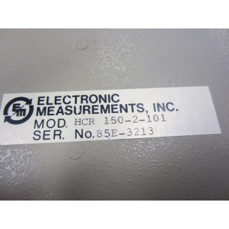 Electronic Measurements HCR-150-2-101 Power Supply HCR1502101 - New No Box