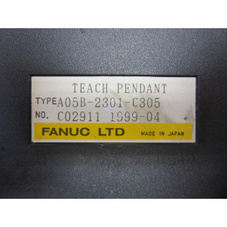 Fanuc A05B-2301-C305 Teach Pendant Husky Power Mot.Case Only - Used