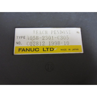 Fanuc A05B-2301-C305 Teach Pendant Case Only No Switch - Used