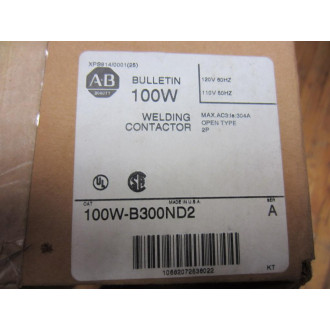 Allen Bradley 100W-B300ND2 Welding Contactor 100WB300ND2 Series A