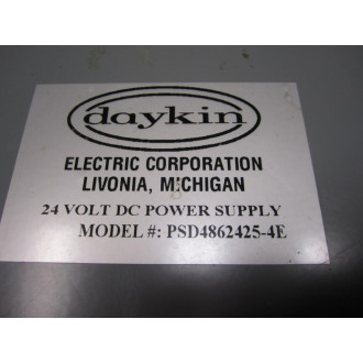 Daykin PSD4862425-4E DC Power Supply 24V Enclosed - Refurbished