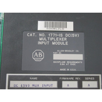 Allen Bradley 1771-IS Input Module 1771-1S FW Rev.A Ser A