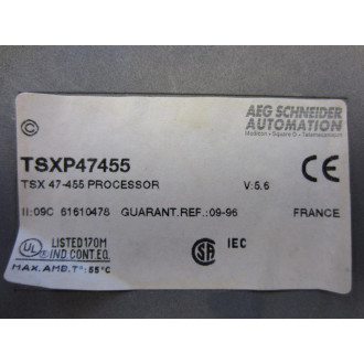 Schneider TSX-P47-455 Module TSXP47455 With Battery Pack - Used