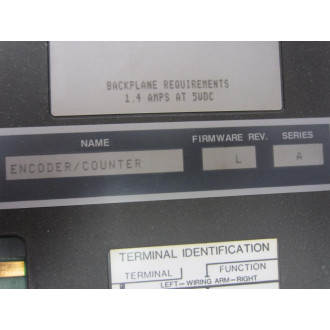 Allen Bradley 1771-IK EncoderCounter Module 1771IK FW Rev.L Ser.A - Used