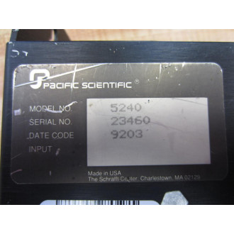 Pacific Scientific 5240 IndexerDrive -006 5240-006 - Used