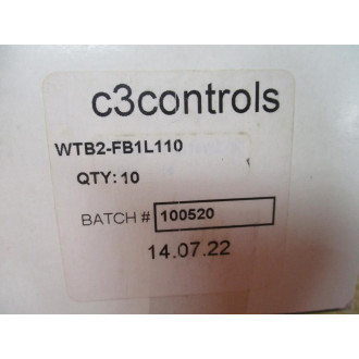 C3 Controls WTB2-FB1L110 Terminal Block WTB2-FB1 (Pack of 6)