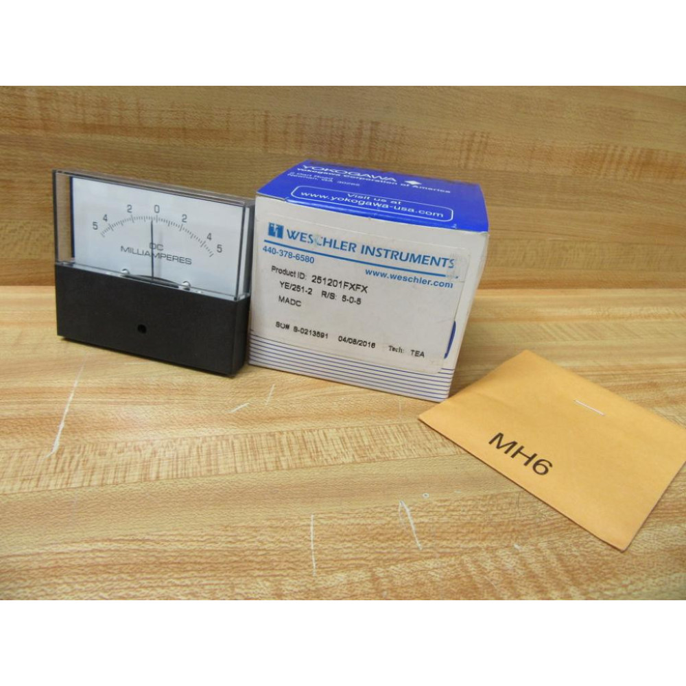 Weschler Instruments 251201FXFX Yokogawa Panel Meter YE251-2