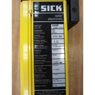 Sick Optic AGSE 1200-1211 Light Curtain Receiver 48" - New No Box