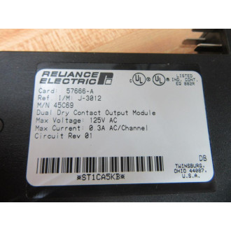 Reliance Electric 45C69 AutoMate Dual Output Module 57666-A - New No Box