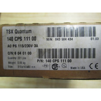 Schneider 140 CPS 111 00 140CPS11100 Power Module 79229