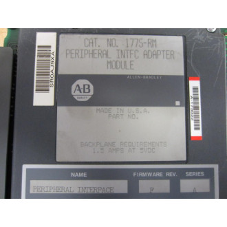 Allen Bradley 1775-RM INTFC Adapter Module 1775RM Ser A FW Rev.F - Used
