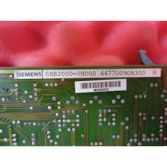 Siemens 6RB2-000-0ND00 Board 6RB20000ND00 - Used