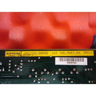 Siemens 6RB2-000-0ND00 Board 6RB20000ND00 Ind. J - Used