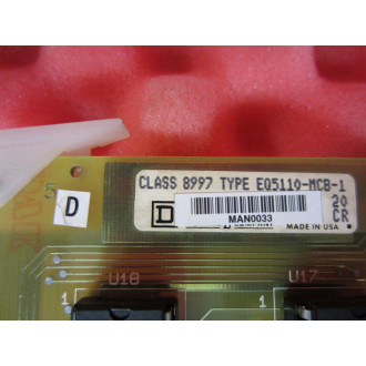 Square D 8997 EQ5110-MCB-1 Welder Board 8997EQ5110MCB1 Rev D - Refurbished
