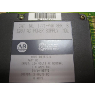 Allen Bradley 1771-P4R Power Supply 1771P4R Ser.B - Used