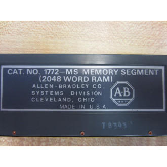 Allen Bradley 1772-MS Memory Segment 1772MS - New No Box