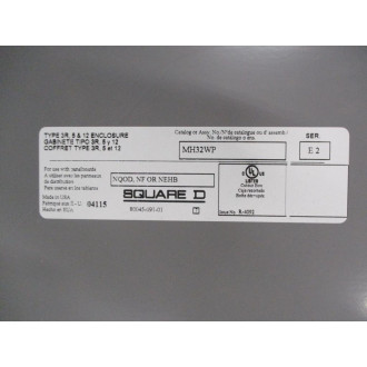 Square D MH32WP Enclosure - New No Box