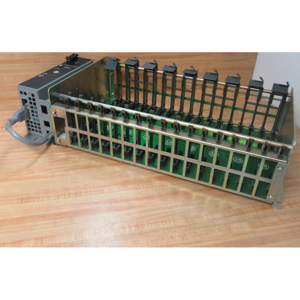 Allen Bradley 1771-A4B 16 Slot IO Chassis 1771A4B w 1771-P7 B - Used