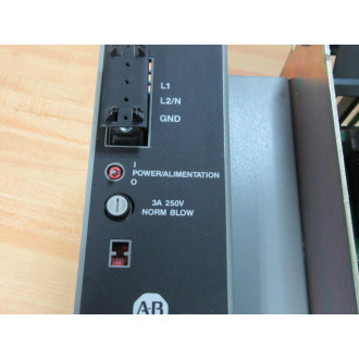 Allen Bradley 1771-A4B 16 Slot IO Chassis 1771A4B w 1771-P7 B - Used