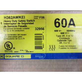 Square D H362AWKEI Heavy Duty Safety Switch