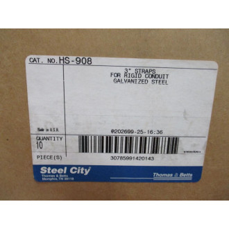 Thomas And Betts HS-908 Steel City 3" Straps HS908 (Pack of 10)