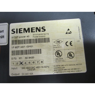 Siemens 6EP1-437-1SH01 Power Supply 6EP14371SH01 - Parts Only