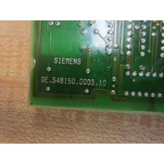 Siemens 6FX1-115-0AA02 Module GE.548150.0003.10 - Used