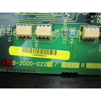 Fanuc A20B-2000-0220 Control board 2 A20B-2000-022004B - Used