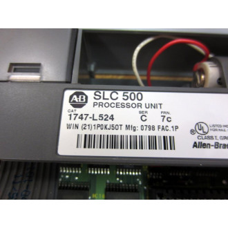 Allen Bradley 1747-L524 SLC502 CPU 1747L524 Series C  FRN 7c - Used