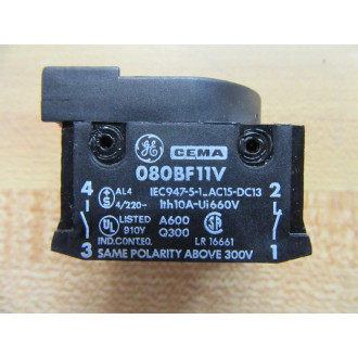 General Electric 080BF11V Contact Block GE