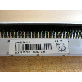 ABB 3HAB2241-1 CPU Board DSQC-325 WFace Plate - Used