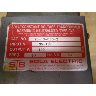 Sola 23-13-060-2 Transformer 23130602 - Used
