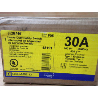 Square D H361N Schneider Electric Safety Switch
