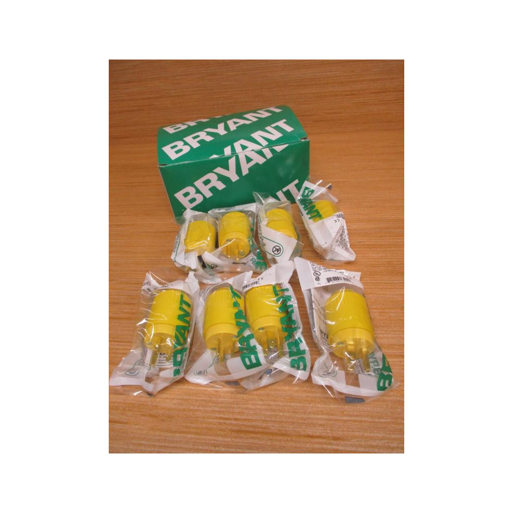 Bryant 5965BY Yellow Plug (Pack of 8)