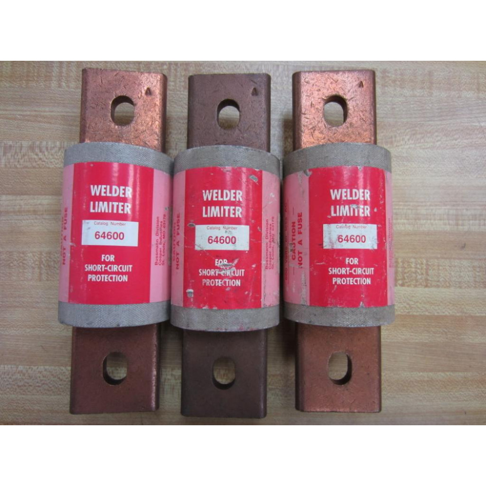 Bussmann 64600 Welder Limiter (Pack of 3) - New No Box
