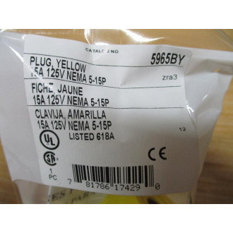 Bryant 5965BY Yellow Plug (Pack of 8)