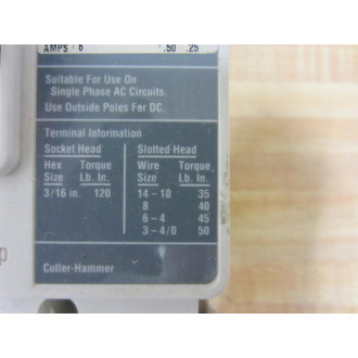 Westinghouse HMCP003A0C Circuit Protector 6601C87G01 - Used