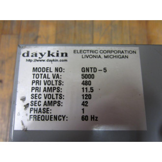 Daykin Electric GNTD-5 Transformer Disconnect With Transformer - Used