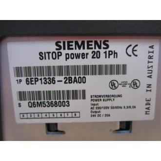 Siemens 6EP1-336-2BA00 Power Supply 6EP13362BA00 With Damaged Case - Used