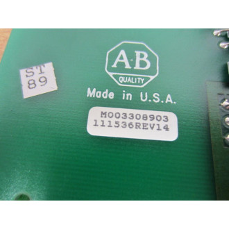 Allen Bradley 111536 PLC Board Rev 14 - Used