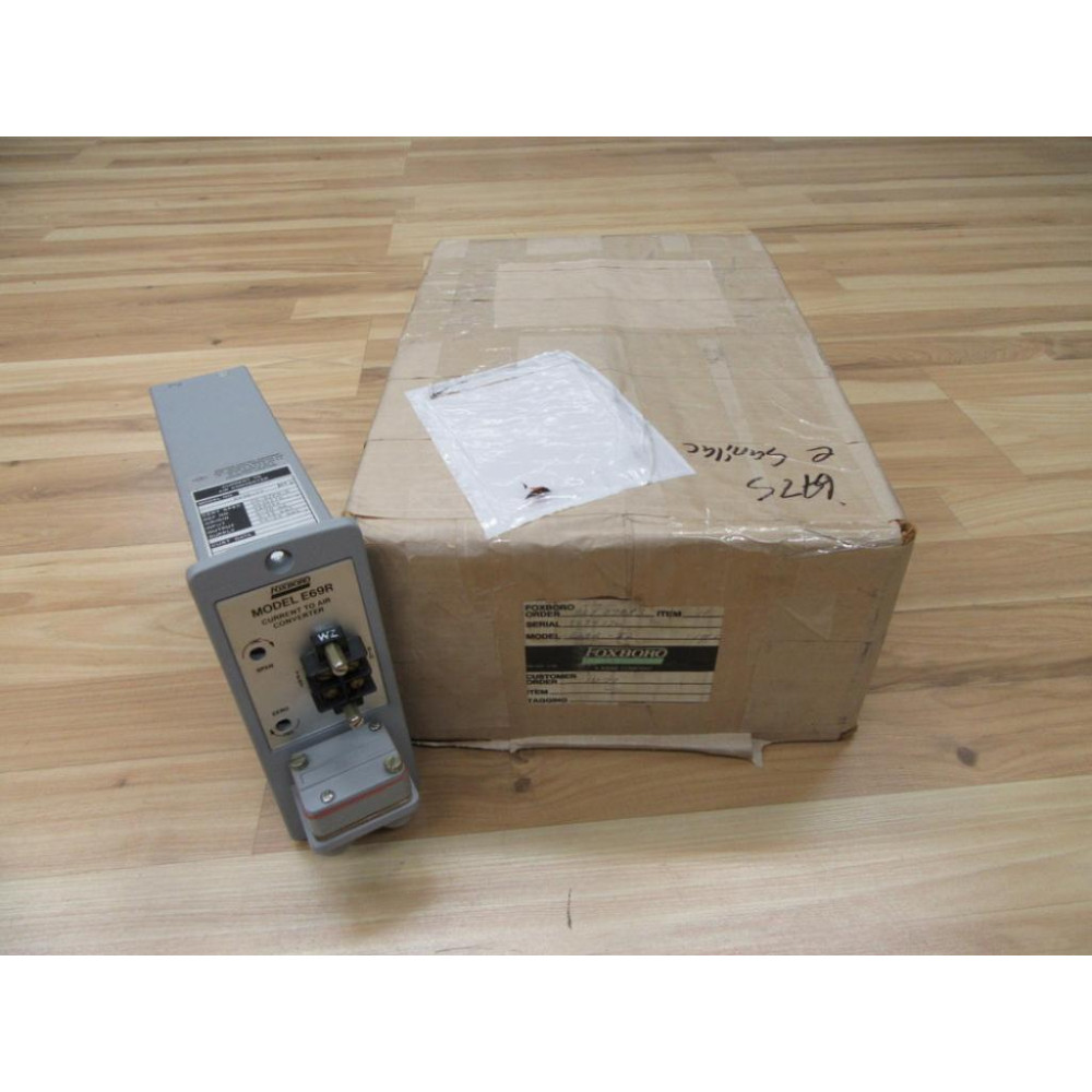 Foxboro E69R-I2 Converter Current E69RI2 Cert Spec CS-EFN-A