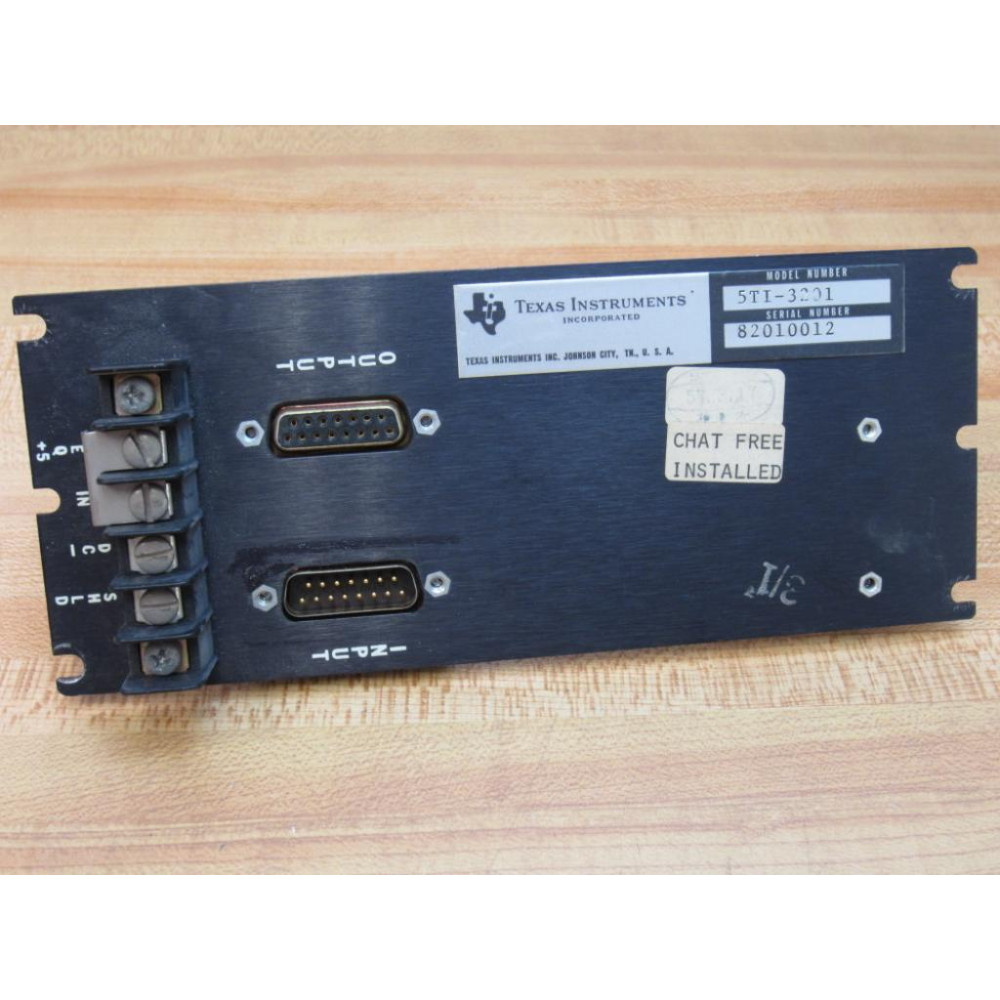 Texas Instruments 5TI-3201 Timer Counter Module 5T13201 Back Panel Only - Used