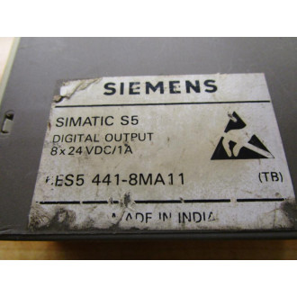 Siemens 6ES5-441-8MA11 Digital Output Module 6ES54418MA11 8X24 VDC1A - Used
