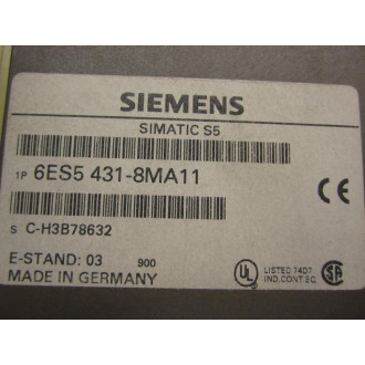 Siemens 6ES5-431-8MA11 Module 6ES54318MA11 - New No Box