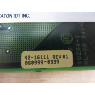 Cutler Hammer 42-16111 Eaton Circuit Board CCAB 40-16101-01 - Used