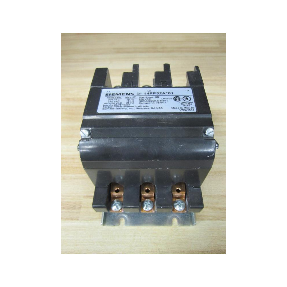 Siemens 14FP32AF81 Starter wo Overload Relay - New No Box