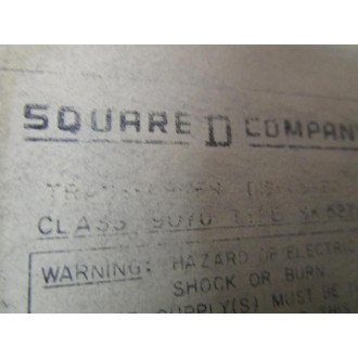 Square D 9070-SK5271U Transformer Disconnect - Used