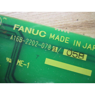 Fanuc A16B-2202-0784 Board A16B-2202-078405B - Used