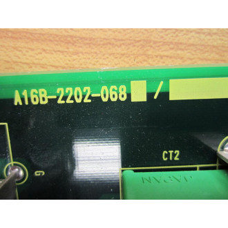 Fanuc A16B-2202-068 Board Missing Fan & 3 Capacitors - Parts Only